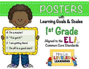 Preview of 1st Grade ELA Growth Mindset Posters for Display and Differentiation - Editable