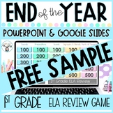 End of the Year 1st Grade ELA Review Game FREE SAMPLE