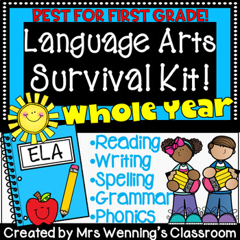 1st Grade ELA Survival Kit! Whole Year!!!