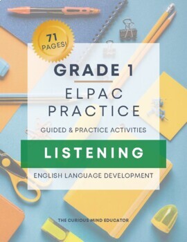 Preview of 1st Grade: ELPAC Practice Resource - LISTENING