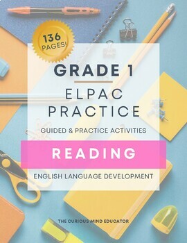 Preview of 1st Grade: ELPAC Practice Resource - READING