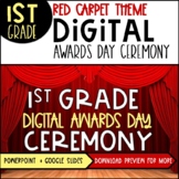 1st Grade EOY Digital Awards PowerPoint | Red Carpet Theme