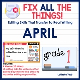 1st Grade Editing Practice April