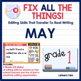 1st Grade Editing Practice May