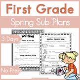 First Grade Sub Plans for Spring