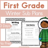 First Grade Emergency Sub Plans for Winter
