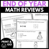 1st Grade End of Year Math Review and Assessment