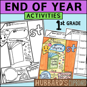 Preview of 1st Grade End of Year Memory Book - End of Year Activity - Last Week of School