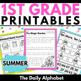 1st Grade Summer Review Worksheets, End of the Year Activities