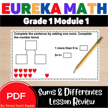 Preview of 1st Grade Engage NY {Eureka} Math Module 1 Review Worksheets | Back to School