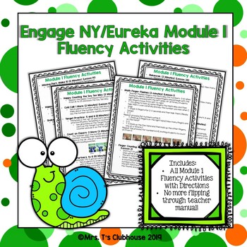 Preview of 1st Grade Engage NY/Eureka Module 1 Fluency Activities