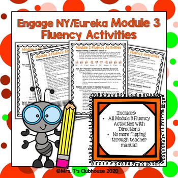 Preview of 1st Grade Engage NY/Eureka Module 3 Fluency Activities