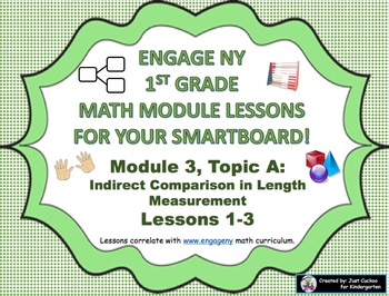 Preview of 1st Grade Engage NY Module 3 Topic A lessons 1 thru 3 for your SmartBoard
