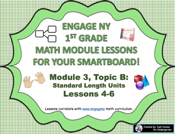 Preview of 1st Grade Engage NY Module 3 Topic B lessons 4 thru 6 for your SmartBoard