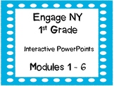 1st Grade, Engage NY,  PowerPoint Bundle, Modules 1-6 updated