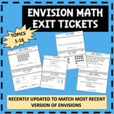 1st Grade Envision Math Exit Tickets Bundle