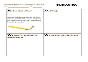 1st Grade Eureka Math Module 3 Application Problems in Spanish