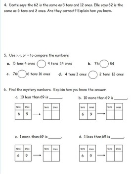 1st Grade Eureka Math Module 6 End of Unit Assessment Practice Tests