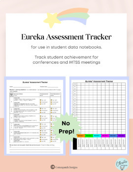 Preview of 1st Grade Eureka Squared Assessment Test Tracker for Student Data Notebooks