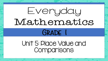 Preview of 1st Grade Everyday Math (EDM4) Unit 5 Lesson Slides
