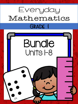 Preview of 1st Grade Everyday Math (EDM4) Unit Slides Bundle