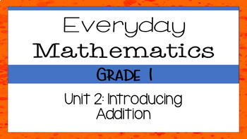 Preview of 1st Grade Everyday Math4 Unit 2