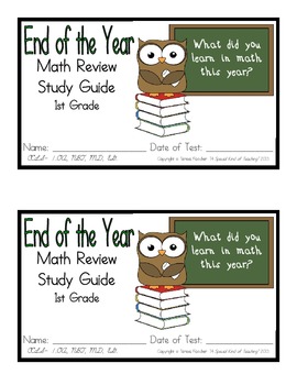 Preview of 1st Grade Expressions Math: End of the Year Assessment Review