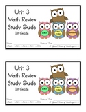 1st Grade Expressions Math: Unit 3 Review Study Guide