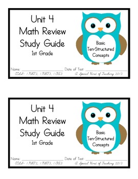 1st Grade Expressions Math: Unit 4 Review Study Guide | TpT