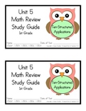 1st Grade Expressions Math: Unit 5 Review Study Guide