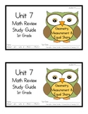 1st Grade Expressions Math: Unit 7 Review Study Guide