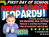 1st Grade FIRST DAY OF SCHOOL JEOPARDY learn about school,