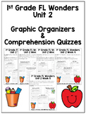 1st Grade FL Wonders Unit 2 Comprehension Quizzes and Grap