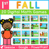 1st Grade Fall DIGITAL Math Centers | Seesaw | Google Slid