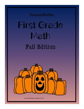 Preview of 1st Grade Fall Math Packet 11 pages