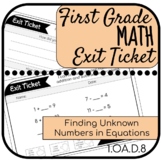 1st Grade Finding an Unknown Number in Addition and Subtra