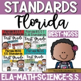 1st Grade Florida BEST ELA Math NGSS Science SS Standards