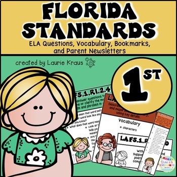 Preview of 1st Grade Florida Standards ELA Reading Literature and Informational Text