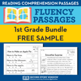 1st Grade Fluency Homework Sampler (FREE) Reading Comprehension