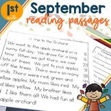 1st Grade Fluency Passages for September