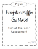 1st Grade GO! Math End of Year Assessment