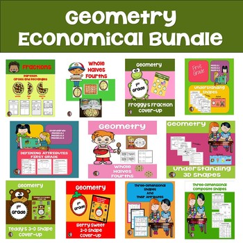 Preview of 1st Grade Geometry: Economical Bundle