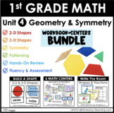 1st Grade Geometry Fractions Patterning Symmetry Unit 4 BU