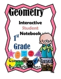 1st Grade Geometry Interactive Student Notebook or Math Journal
