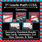 1st Grade Geometry Math Bundle: Geometry Curriculum, 1st G