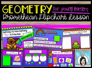 Preview of Geometry Promethean ActivInspire Flipchart Lesson for Young Learners