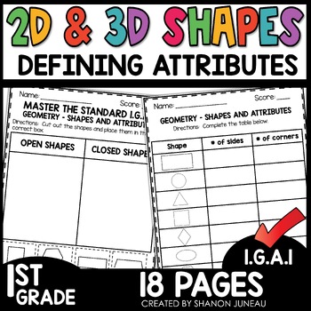 1st grade geometry worksheets 1ga1 math review 2d and