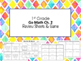 1st Grade Go Math Ch. 2 Review Sheets and Game