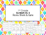 1st Grade Go Math Ch. 5 Review Sheets and Game