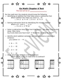 1st Grade Go Math Chapter 4 Study Sheet for Parents